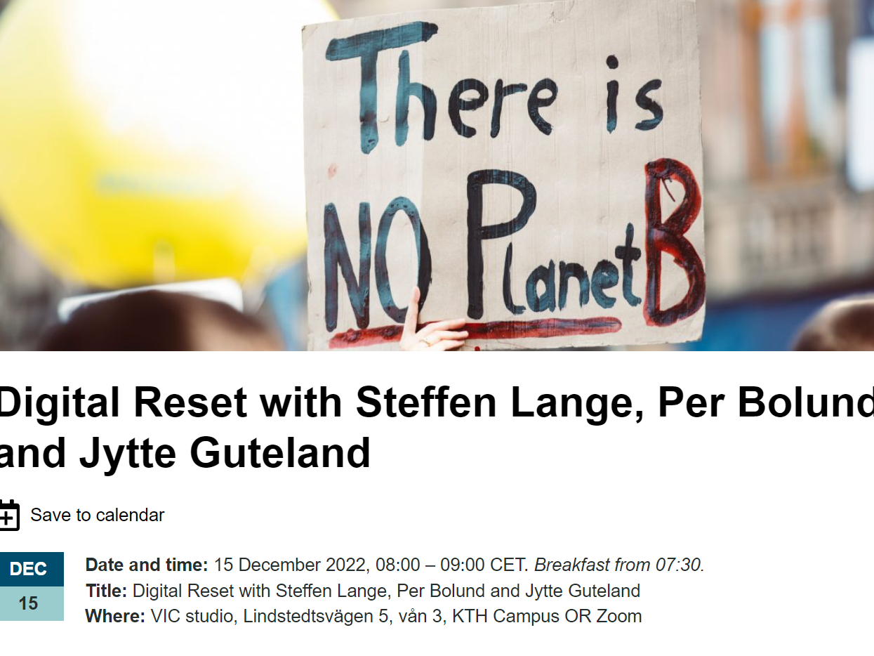 Events D4s Digitalization For Sustainability